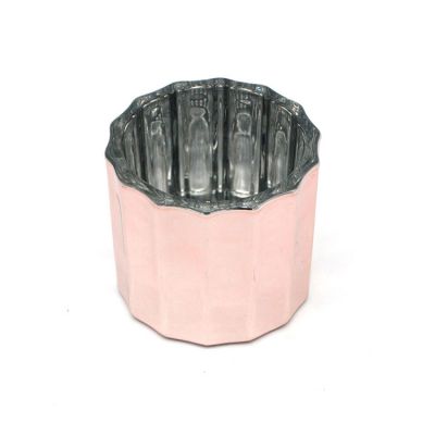 wholesale rose gold glass candle jar
