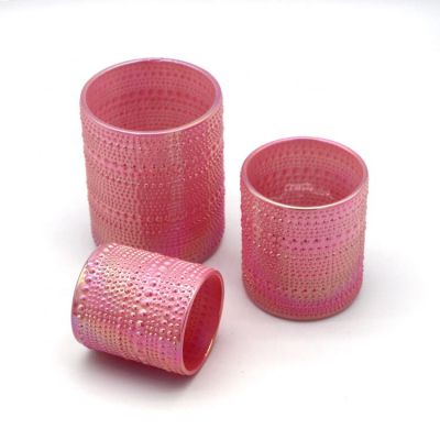 Wholesale Price Multi-Colored Multicoloured Plating Beautifully Glass Bamboo Lid Candle Jar