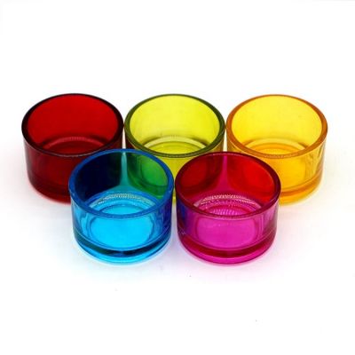 Wholesale coloured votive glass tealight holder