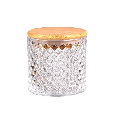 Hot Selling Cheap Price Customized Clear Wood Candle Holder Glass