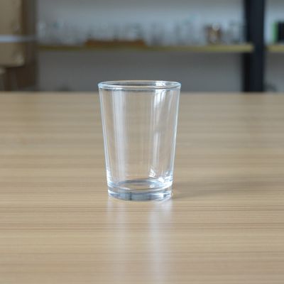 Simple round 5oz glass candle cup