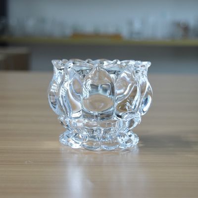 Custom design glass candle cup glass jar with 200ml volume