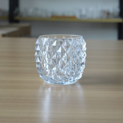 Customized durian shape glass container for candle/decoration