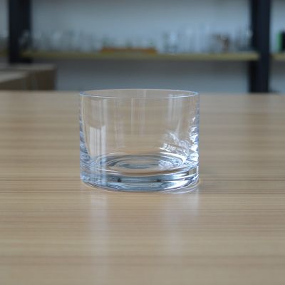Customized handmade glass candle jar with 300ml volume
