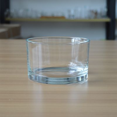 Factory direct supply 700ml round glass candle container