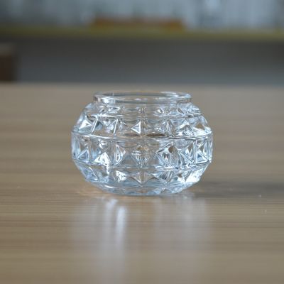 High quality mini glass candle jar candle vessel