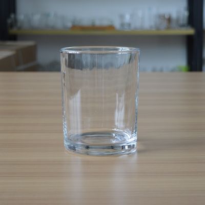 Large round heat resistant glass cup for candle with 635ml capacity