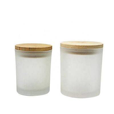 high quality luxury candle jars empty matte white glass candle jar for candle making