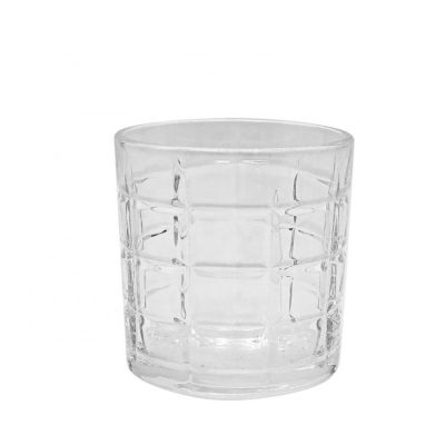 hot selling square glass candle holder glass candle jar big 8oz candle jars