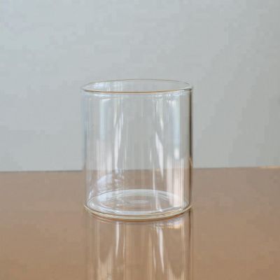 Heat resistant single wall glass jar for candle glass tumbler