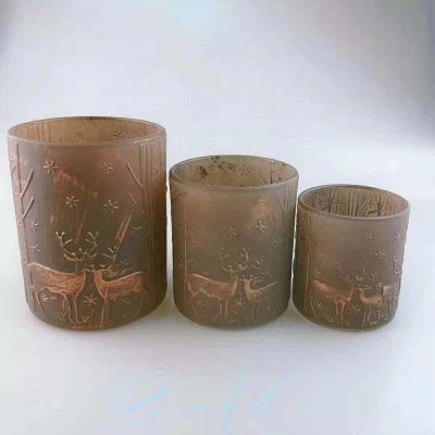 wholesale unique cheap engraved candle jar