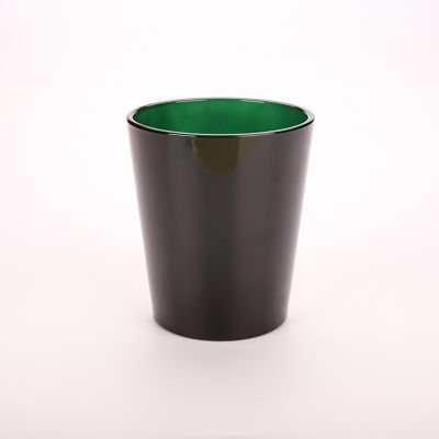 wholesale 200ml empty black tumbler candle jar for candle making