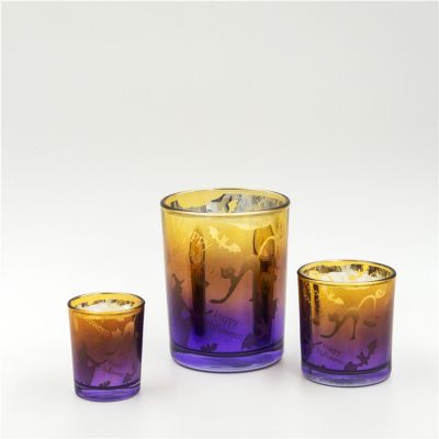 High Quality Colorful Candle Glass Jar For Home Decoration
