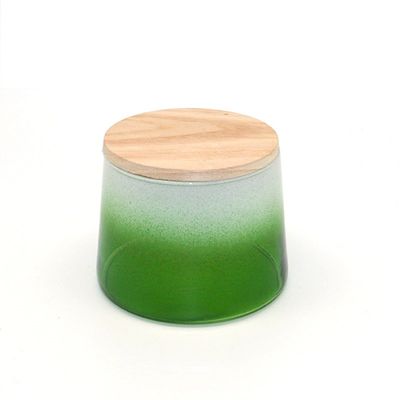 glass candle holder cylinder with lid