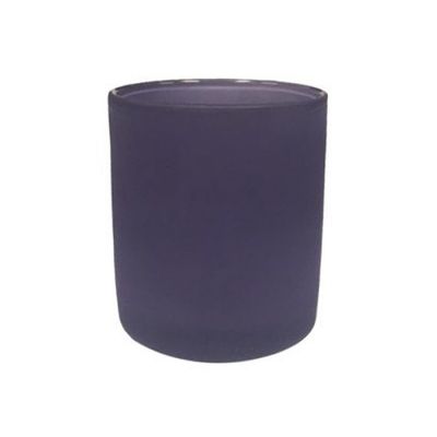 Popular Custom Matte Black Glass Candle Jar