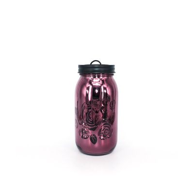 Customized 1000ml tealight wax jar antique candlestick candle holder