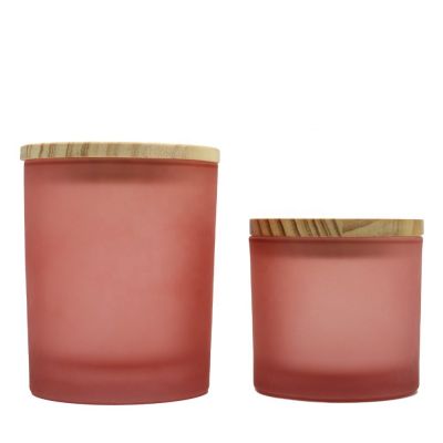 new arrival cranberries matte candle jar candle jars with wooden lids jars for candles
