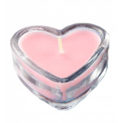 China supplier romantic cheap price heart shape glass candle jar for wedding Christmas