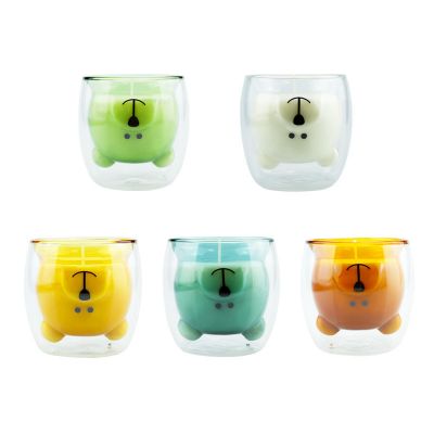 High Quality clear glass candle jar