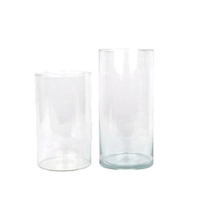 Factory sale various widely used cheap clear glass pillar candle holder glass jar