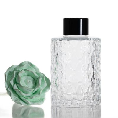 Diamond Design Diffuser Perfume Bottle 150ml Clear Reed Diffuser Bottle