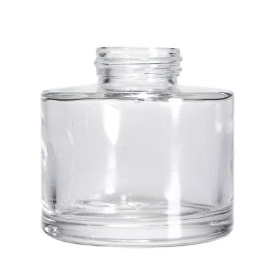 Round Clear Empty 150 ml Bottles Aroma Glass Reed Diffuser Bottles with large mouth