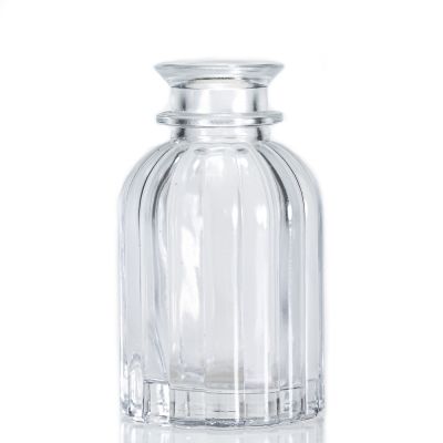 Fast Delivery Small OEM 40ml Clear Fancy Round Diffuser Bottles Aroma Glass Bottle