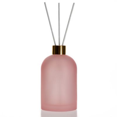 Round body shape diffuser glass bottles 380ml 14oz reed diffuser bottle with diffuser sticks