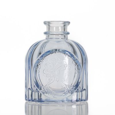 Engraving design glass diffuser bottle 100ml reed diffuser bottle wholesale