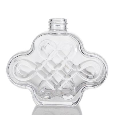 New design 100ml special Shaped Empty Clear Fragrance Packaging Reed Diffuser Bottle Wholesale