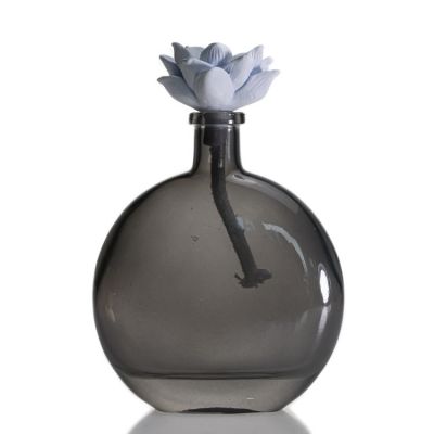 Spray Color Design Reed Glass Diffuser Bottle 8oz Fragrance Bottle Vase For Gift