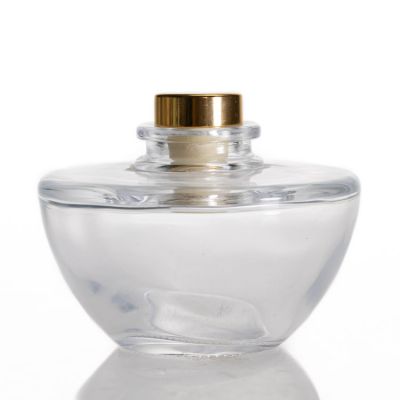 Unique Shape Aroma Reed Diffuser Bottle 100ml Clear Diffuser Bottles With Stopper
