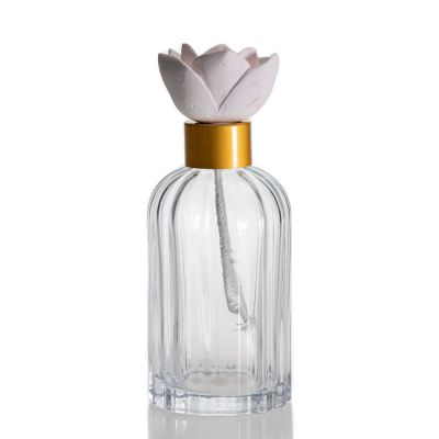 Home Decorative Glass Diffuser Bottle 200ml Aroma Diffuser Bottle Crystal Fragrance Bottle