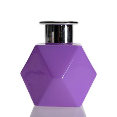 Purple color glass diffuser bottle 100ml 4oz diffuser bottles for fragrance