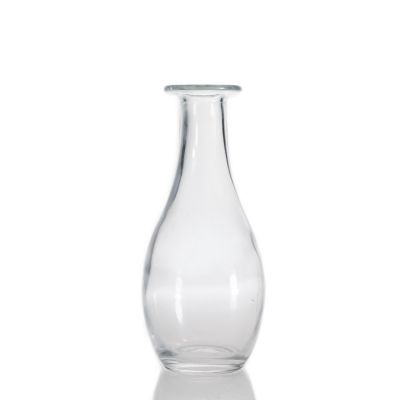 Vase design fragrance bottles empty 250ml clear glass reed diffuser empty bottle