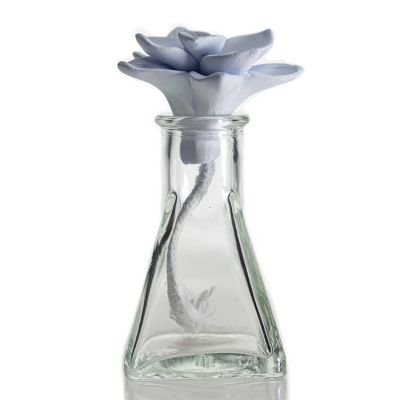 Unique shape design perfume glass bottle diffuser 100ml glass diffuser bottles