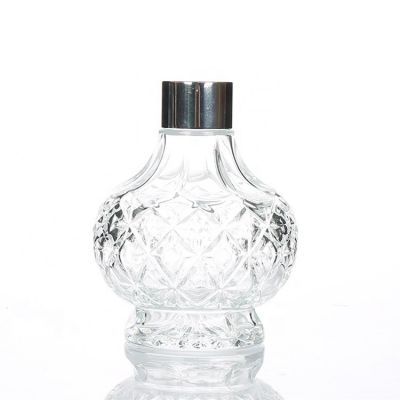 200ml Luxury round shape glass reed diffuser bottle wholesale