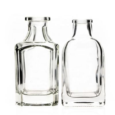 OEM Bottle Manufacturer 90 ml Square Diffuser Refill Bottles Clear Reed Diffuser Glass Bottle for Fragrance