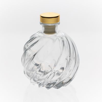 New Design Pumpkin Shape Clear Perfume Fragrance Bottles 250 ml Aroma diffuser bottles glass clear