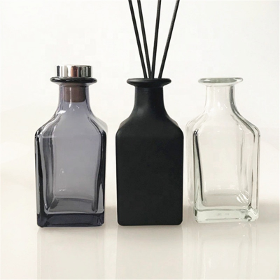 150ml Luxury matte black reed aroma diffuser glass bottle home diffuser bottle