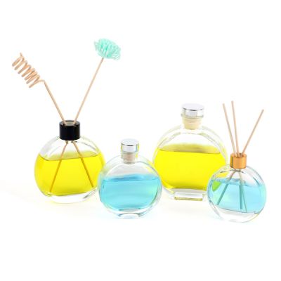 150 ml clear home empty aroma reed diffuser glass bottles packaging with stopper