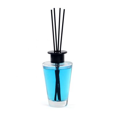 200ml clear inverted cone clear empty home fragrance diffuser glass bottle aroma diffuser glass bottle