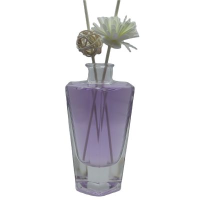 Factory New Arrival Special Shape 200 Ml Refillable Reed Diffuser Glass Bottles Empty