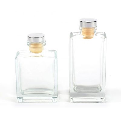 150ml Rectangle Shape Fragrance Glass Bottle Aroma Bottle With Cork