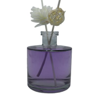 Wholesale Custom Round Clear Decorative Empty Reed Diffuser Glass Bottles 200 Ml