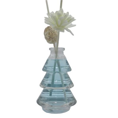 Tree Shape 80 ML Art Luxury Pyramid Hotel Home Room Car Glass Decorative Diffuser Bottles