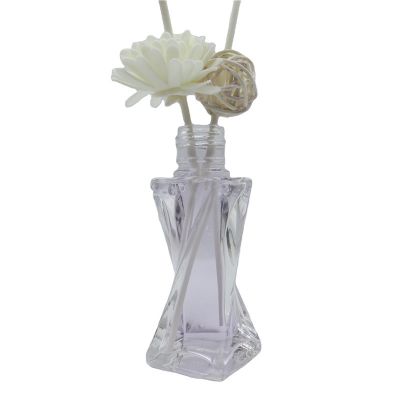 Special design high quality 35 ml glass bottles empty reed Diffuser bottle with screw lid