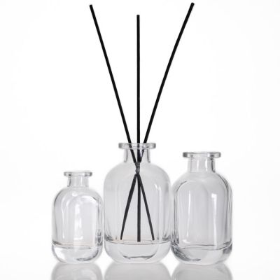 Home Fragrance Bottle Clear Empty Glass Aroma 50ml 100ml 150ml Reed Diffuser Glass Bottle