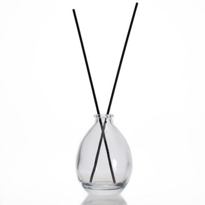 Unique Crystal Empty Aroma Bottle Glass 250ml Clear Diffuser Bottle With Sticks