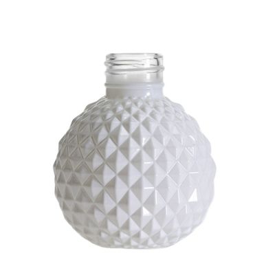 100ml round shape glass reed diffuser bottle with aluminum cap